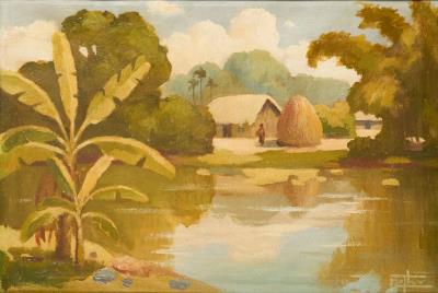 Village by the river