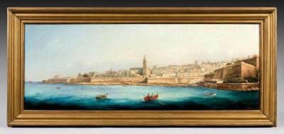 View of the old port of Valletta; View of Saint Paul's Cathedral in Valletta; View of the Grand Port of Valletta; View of Valletta (4) by Girolamo Gianni - Auction record, sale price, and art valuation. Compare with similar artists and explore comparable artworks.