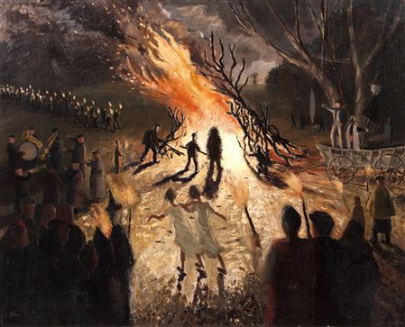 Bonfire and pageant to celebrate the Festival of Britain