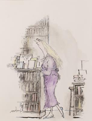 Study of a Lady in Purple