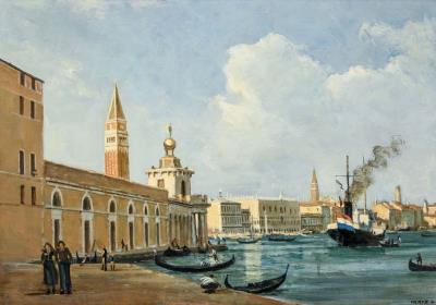 Venice, view of the Dogana