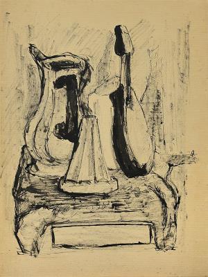 Sketch for the pewter pitcher