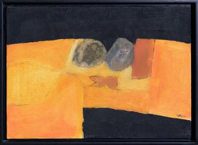 Minefield in ocher