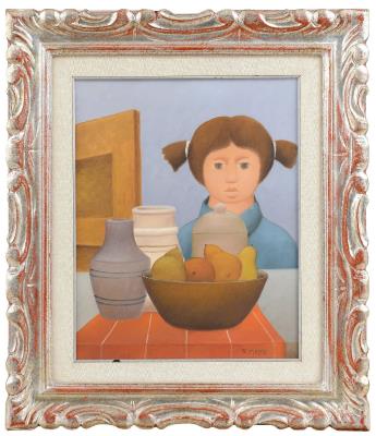 Figure with still life