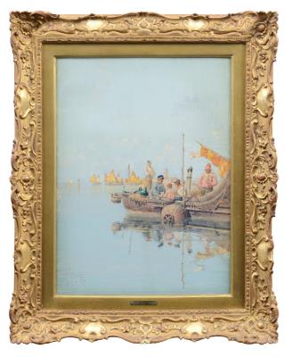 Fishermen in the lagoon, the card game (1890)