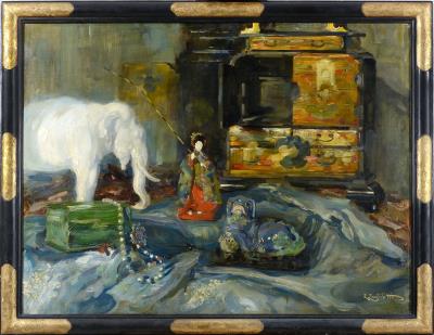 The interior of the antique dealer