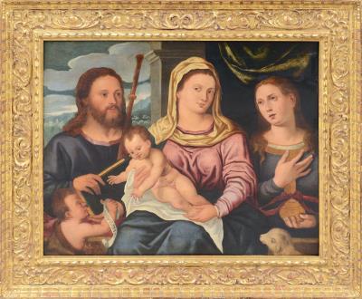 Holy Family with St. John and St. Agnes