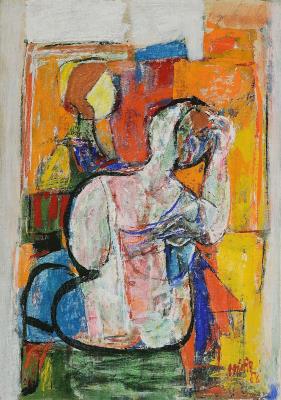 Woman sitting from the back, 1968
