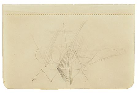 Studies of triangular and circular shapes (separate notebook sheet)