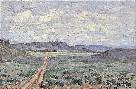 "Desert Road, June 27th" by Melville Wire - Auction record, sale price, and art valuation. Compare with similar artists and explore comparable artworks.