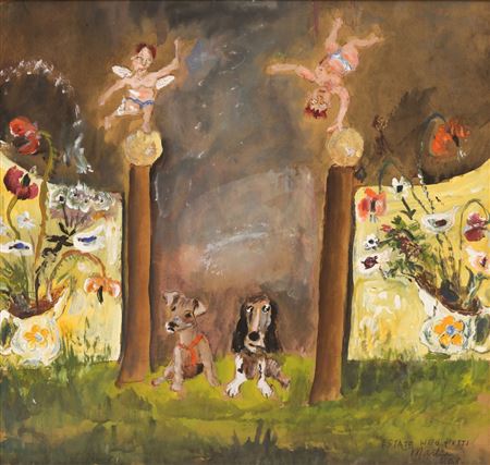 "Estate with Putti" by James Martin - Auction record, sale price, and art valuation. Compare with similar artists and explore comparable artworks.