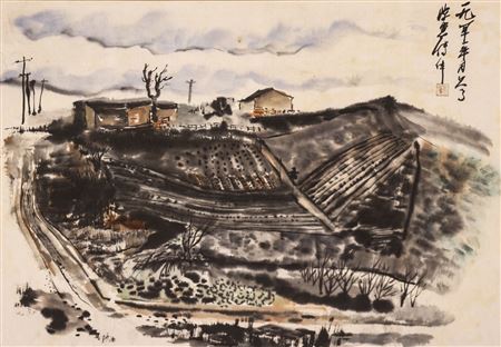 "Northwest Farm Scene" 1963