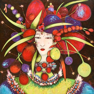 Bouquet Bride by Toller Cranston - Auction record, sale price, and art valuation. Compare with similar artists and explore comparable artworks.