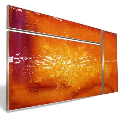 Orange Burst Triptych