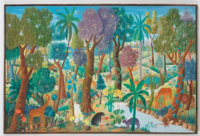 Garden of Eden by Philton Latortue - Auction record, sale price, and art valuation. Compare with similar artists and explore comparable artworks.