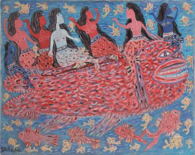 Mermaids On Mystical Fish