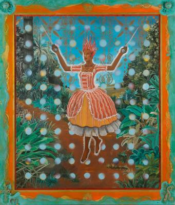 Sample artwork by Edouard Duval-Carrie (Born 1954), known for painting, mixed-media glitter, glass, resin, teaching - View similar artists and auction records