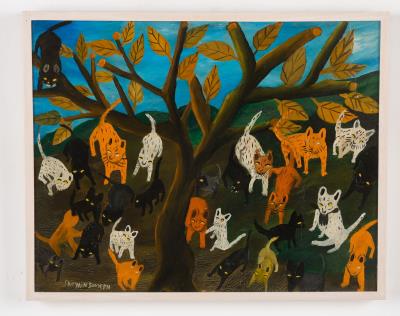 Manifestation des Chats a Noel by Jasmin Joseph - Auction record, sale price, and art valuation. Compare with similar artists and explore comparable artworks.