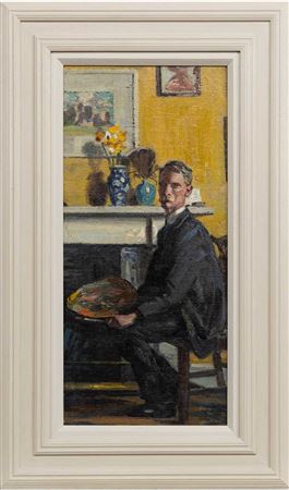 SELF PORTRAIT WITH PAINT PALETTE