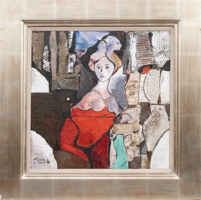 Lady in Red by Miquel Torne Sami - Auction record, sale price, and art valuation. Compare with similar artists and explore comparable artworks.