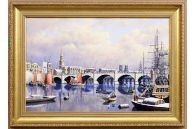 Glasgow New Bridge, 1840 by Malcolm Butts - Auction record, sale price, and art valuation. Compare with similar artists and explore comparable artworks.