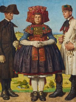 Schwälmer Bauern im Hochzeitsstaat