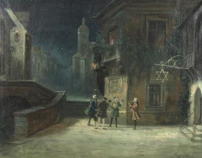 Nocturnal Serenade after Spitzweg