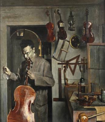 At the String Instrument Maker