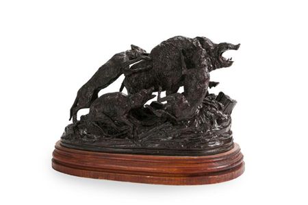 "Agarre de jabalí" by Francisco Bonilla Villalba - Auction record, sale price, and art valuation. Compare with similar artists and explore comparable artworks.