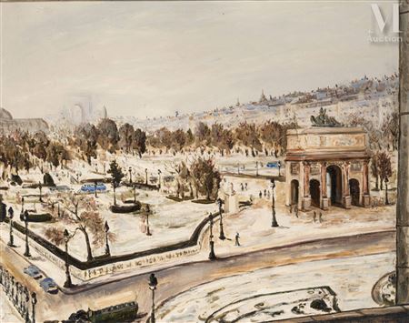 View of the Tuileries by Maurice Serullaz - Auction record, sale price, and art valuation. Compare with similar artists and explore comparable artworks.