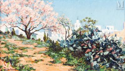 Sidi-Bou-Saïd. The Pink Almond Tree