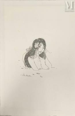 Woman with flower