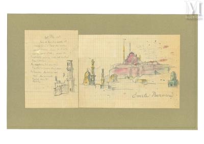 The citadel of Cairo, annotated sketch