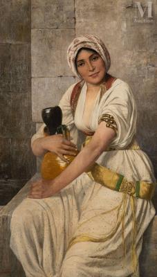 Woman with vase