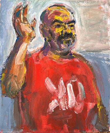 A man by Yehoshua Front - Auction record, sale price, and art valuation. Compare with similar artists and explore comparable artworks.