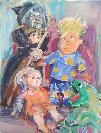 Sample artwork by Yehoshua Front (1946 - 2023), known for painting, drawing, and graphics - View similar artists and auction records