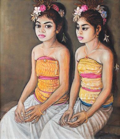 Two Balinese Girls, 1984