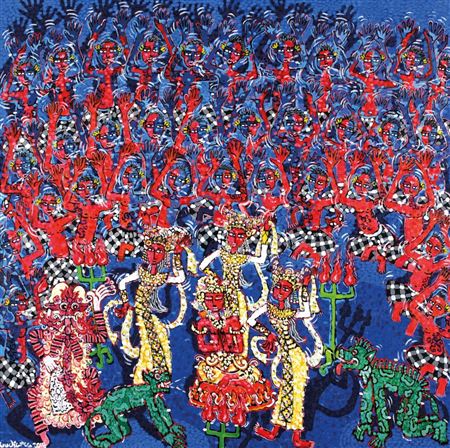 Kecak in Blue (Kecak Nuansa Biru)