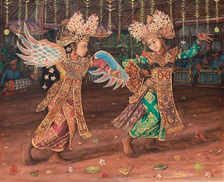 Legong of the Palace (Legong Keraton), 1999 by Alimin Tamin - Auction record, sale price, and art valuation. Compare with similar artists and explore comparable artworks.