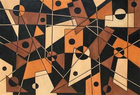 Spatial Rhythm (Irama Ruang) by Handrio - Auction record, sale price, and art valuation. Compare with similar artists and explore comparable artworks.