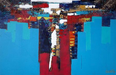 Sample artwork by Hassan Pratama (Born 1964), known for painting - View similar artists and auction records