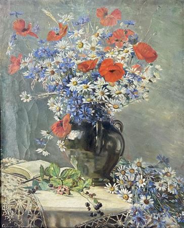 Nature morte aux fleurs by Clemence Hanappe - Auction record, sale price, and art valuation. Compare with similar artists and explore comparable artworks.