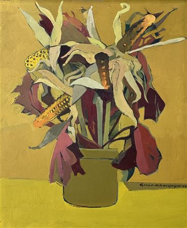 Nature morte au bouquet de maï by Gomer Chavepeyer - Auction record, sale price, and art valuation. Compare with similar artists and explore comparable artworks.