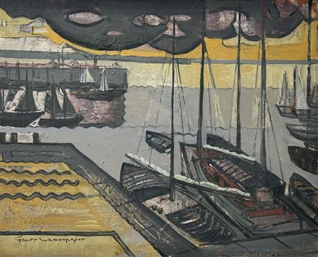 Sample artwork by Gomer Chavepeyer (1922 - 1973), known for painting - View similar artists and auction records