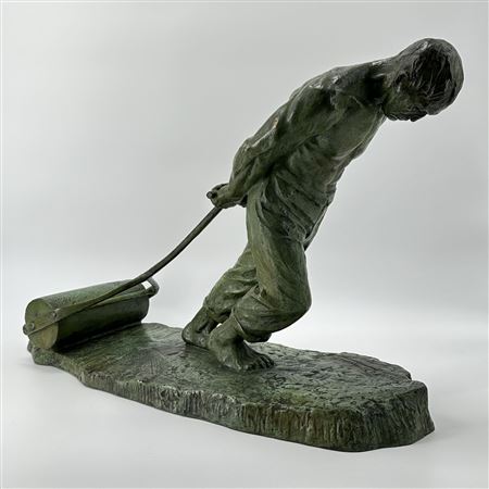 Man pulling a scroll by Victor Demanet - Auction record, sale price, and art valuation. Compare with similar artists and explore comparable artworks.