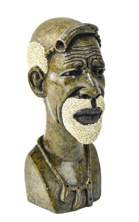 AFRICAN SOAPSTONE BUST