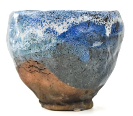 RAKU-FIRED BLUE BOWL