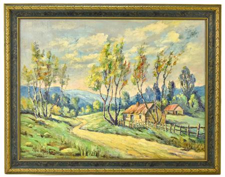 COUNTRYSIDE LANDSCAPE by Effie Morgan - Auction record, sale price, and art valuation. Compare with similar artists and explore comparable artworks.