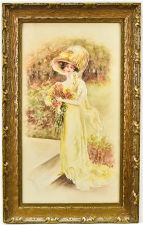 'WOMAN WITH FLOWERS'