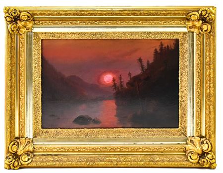 ALONG THE COLUMBIA (KRAKATOA VOG SUNSET)